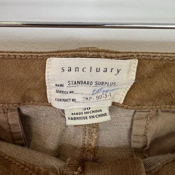 Anthropologie Sanctuary Logan Standard Surplus Utility Khaki Pants - Picture 6 of 7